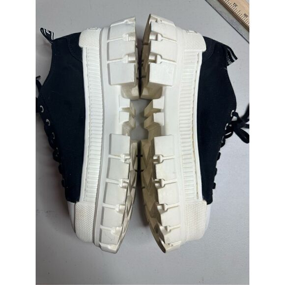 Palladium Women's Revolt LO TX Chunky Platform Sneakers Black & Marshmallow 10 - Picture 4 of 10